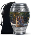 Tiger Theme Large Urn 10 Inch