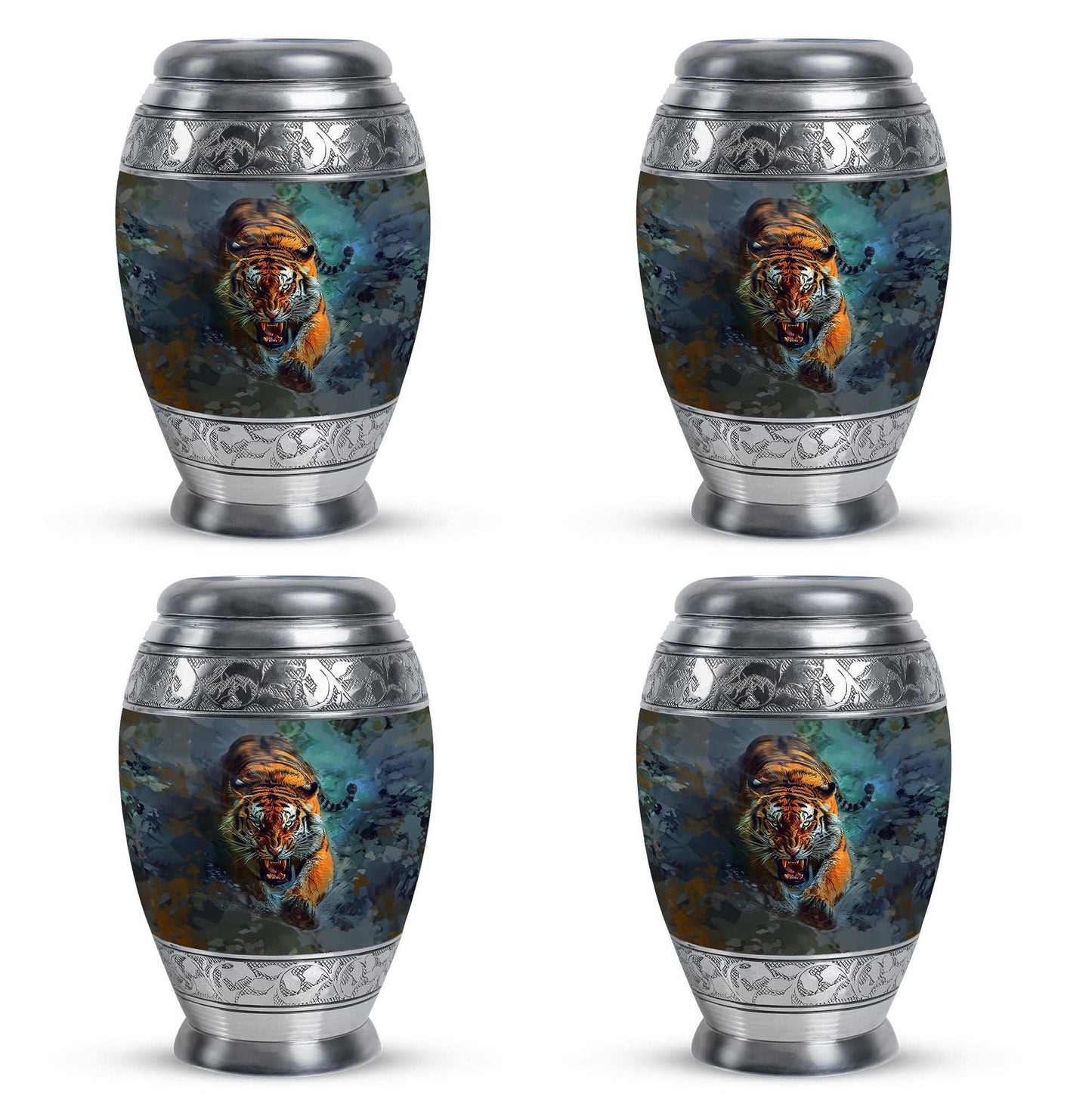 Tiger Theme 3 Inch Keepsake Pack of 4