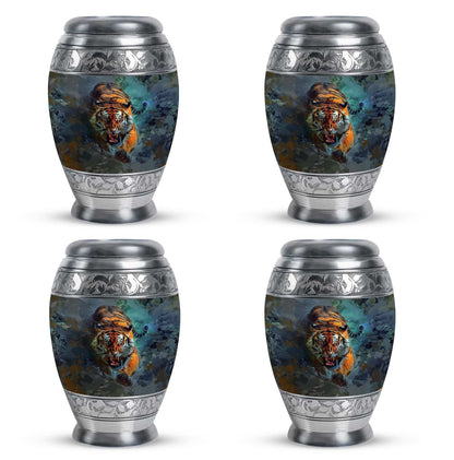 Tiger Theme 3 Inch Keepsake Pack of 4