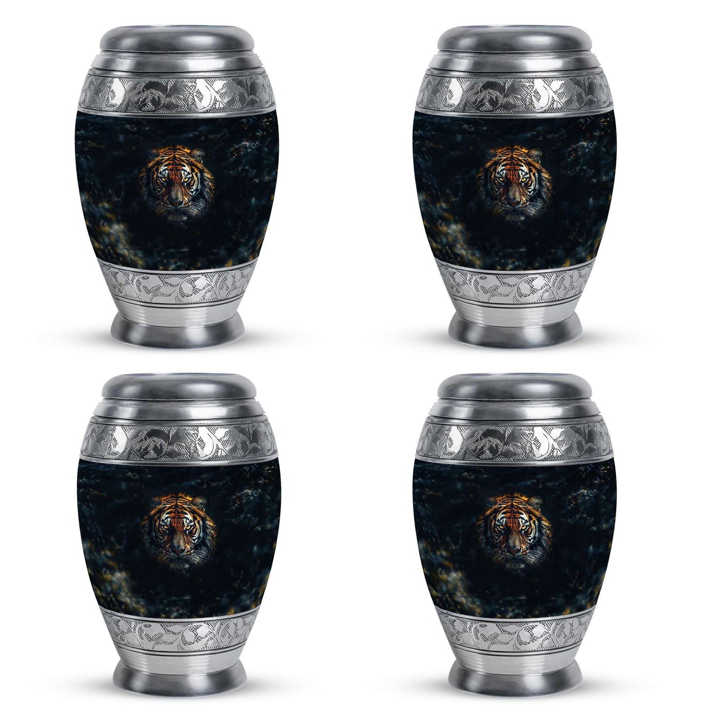 Tiger Theme 3 Inch Keepsake Pack of 4
