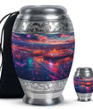 Beach Theme Large Urn With 1 Keepsake Urn