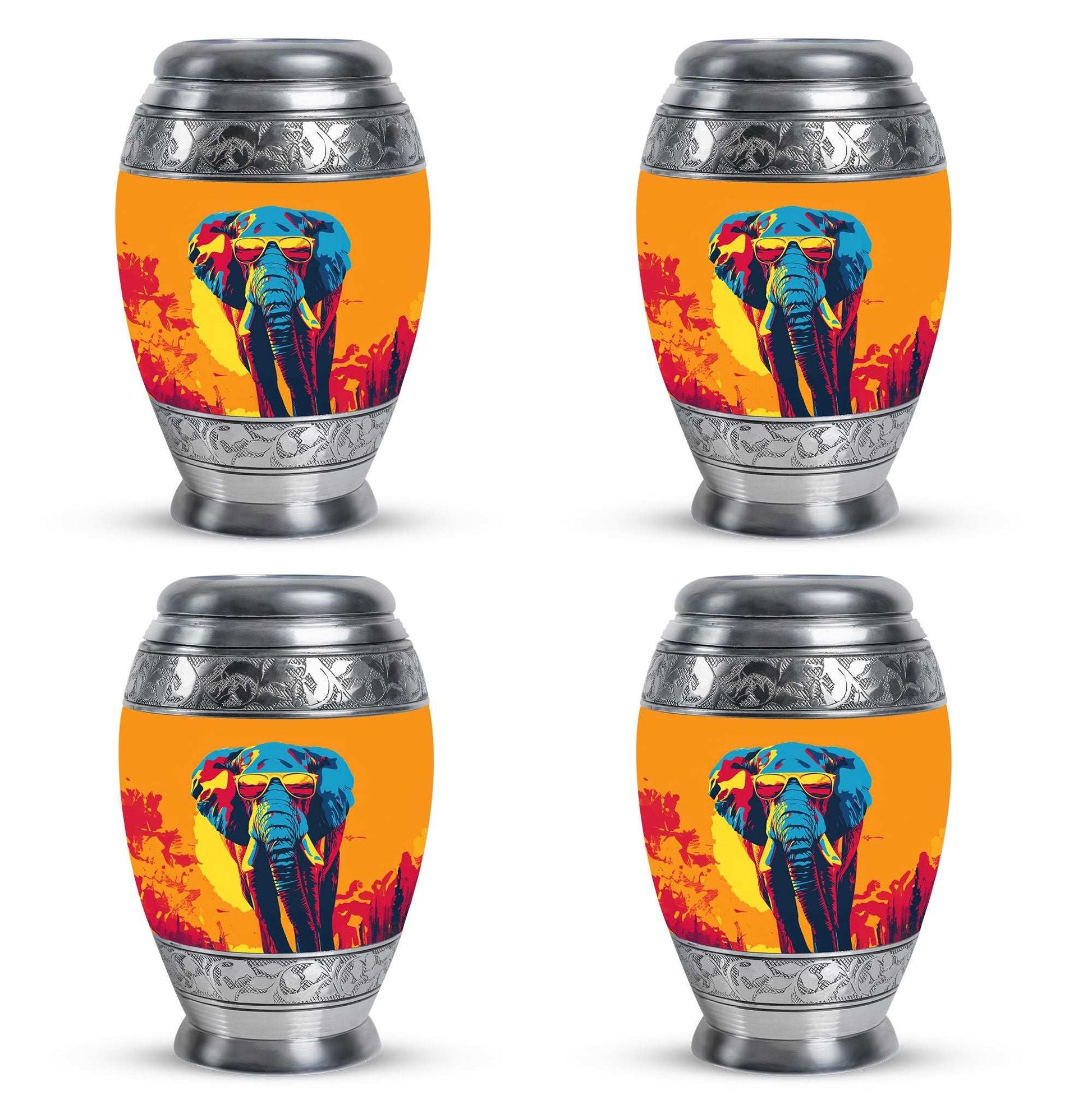 Elephant Theme 3 Inch Keepsake Pack of 4