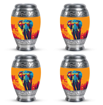 Elephant Theme 3 Inch Keepsake Pack of 4