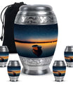Boat Theme Large Urn With 4 Keepsake Urn