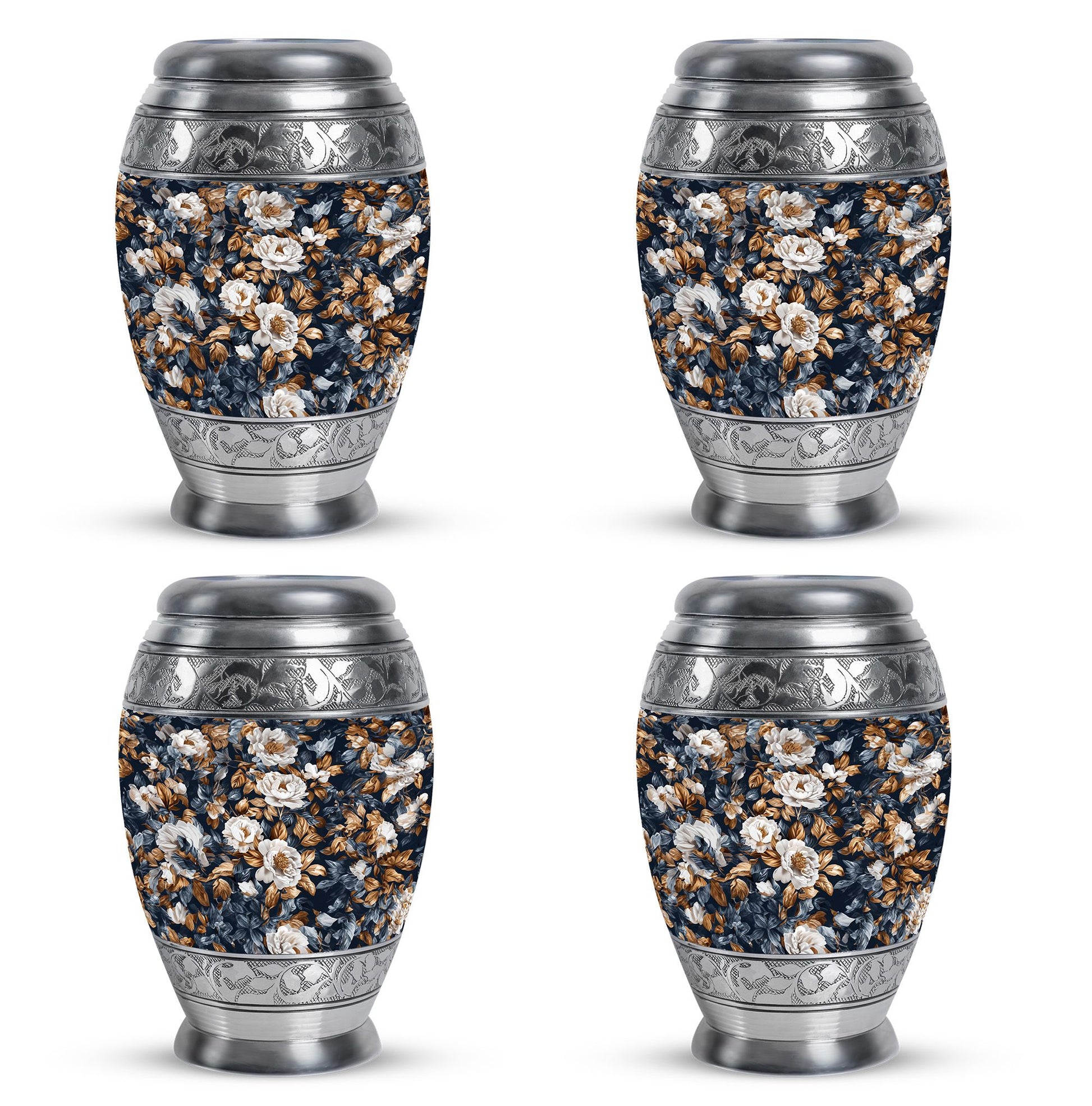 Flowers Theme 3 Inch Keepsake Pack of 4