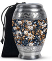Flowers Theme Large Urn 10 Inch