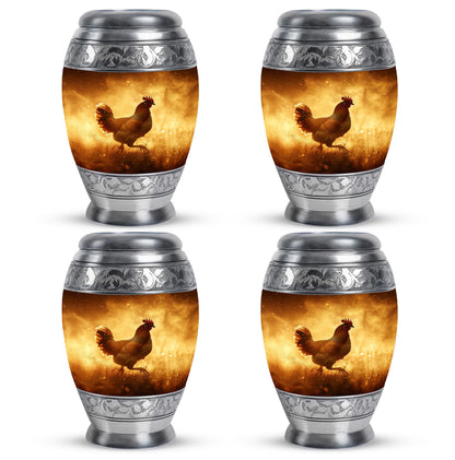 Chicken Theme 3 Inch Keepsake Pack of 4