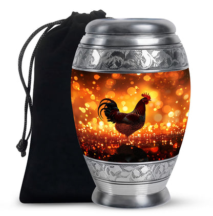 Chicken Theme Large Urn 10 Inch