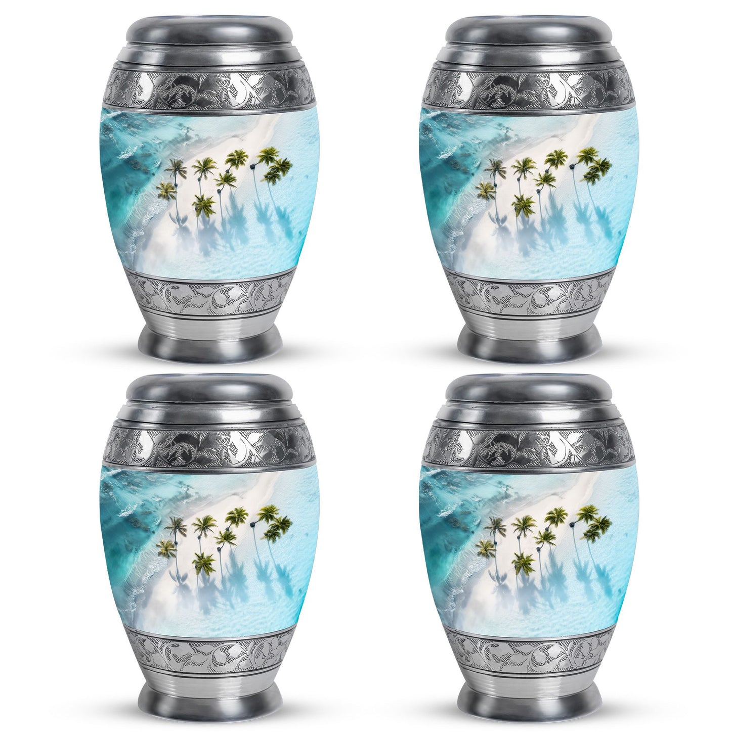 Beach Theme 3 Inch Keepsake Pack of 4