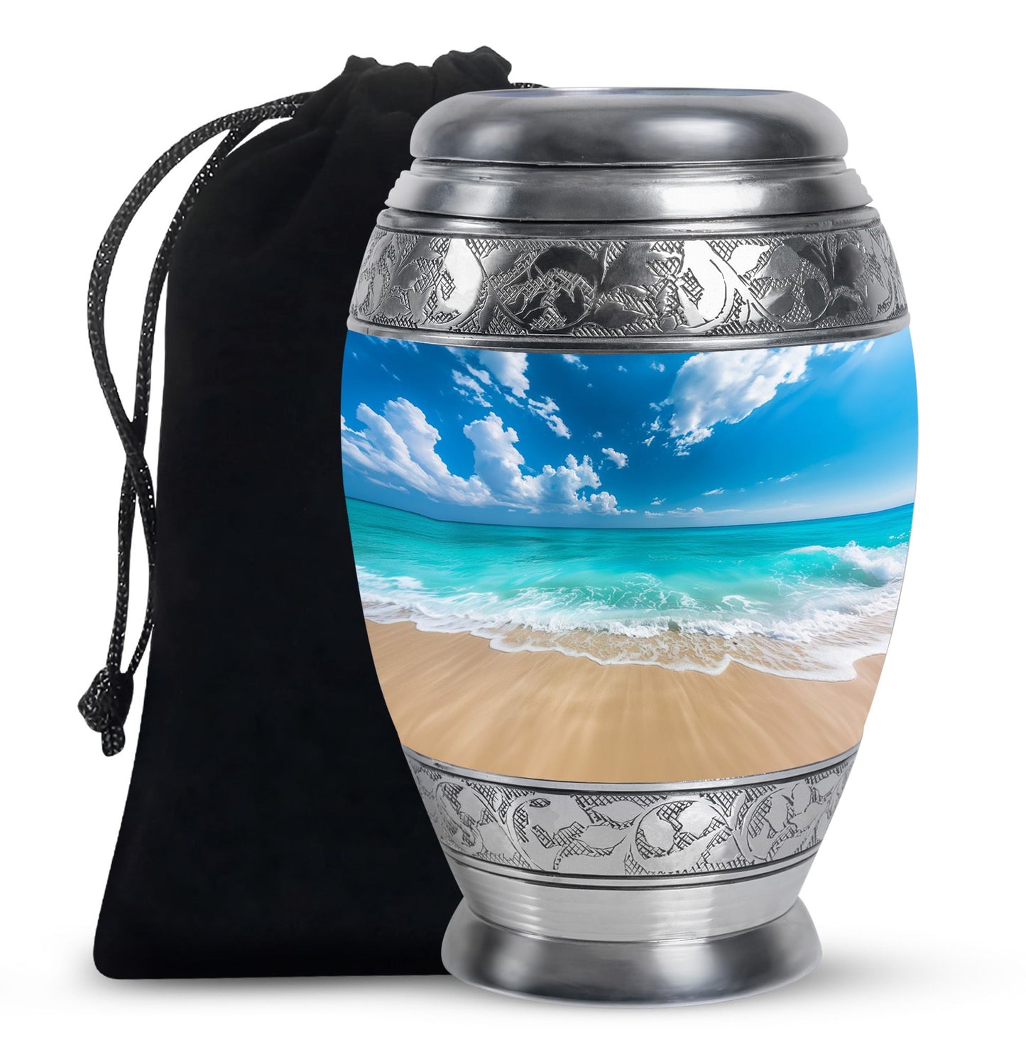 Beach Theme Large Urn 10 Inch