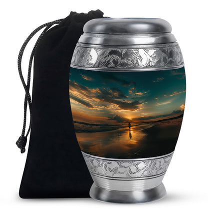 Beach Theme Large Urn 10 Inch