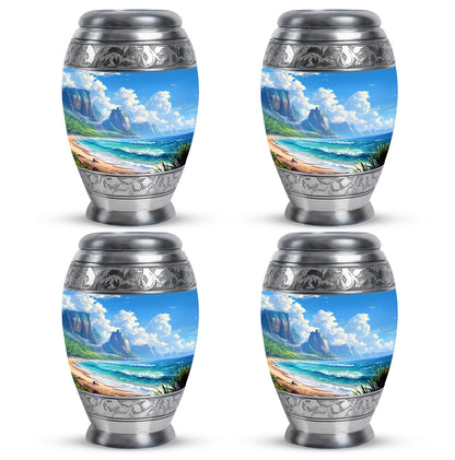 Beach Theme 3 Inch Keepsake Pack of 4