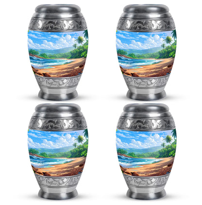 Beach Theme 3 Inch Keepsake Pack of 4
