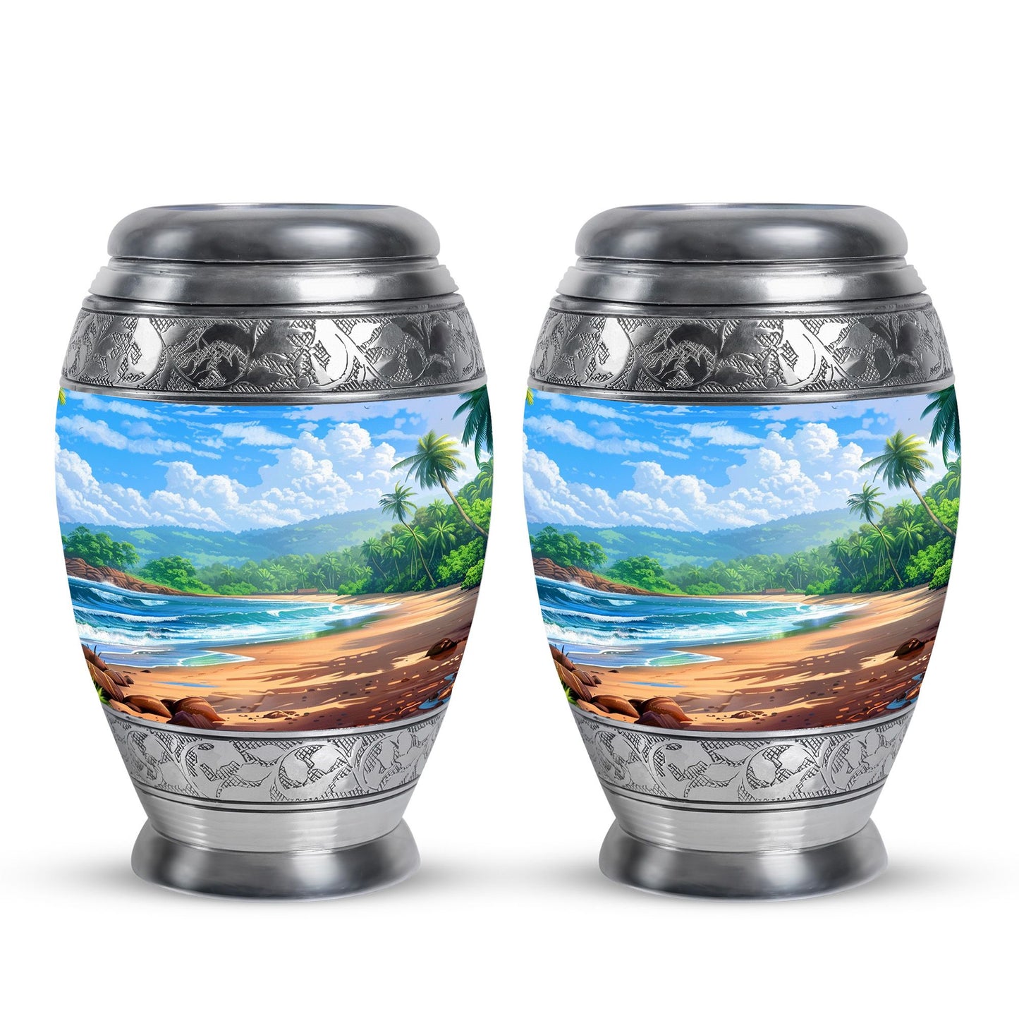 Beach Theme 3 Inch Keepsake Pack of 2