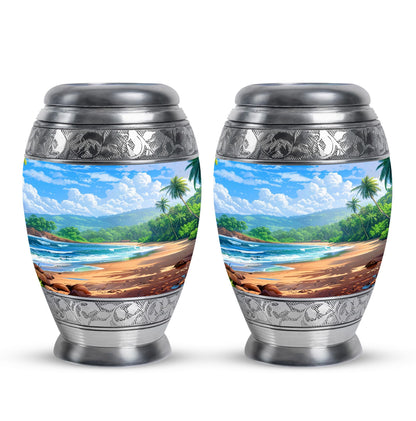 Beach Theme 3 Inch Keepsake Pack of 2