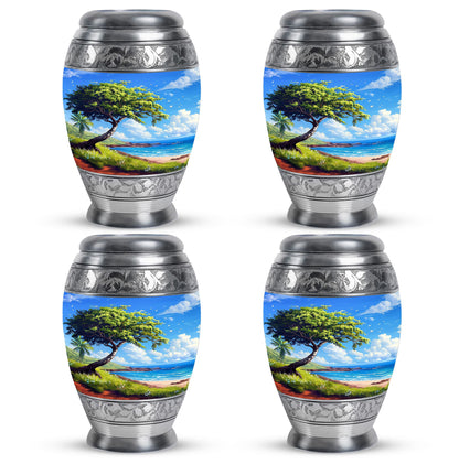 Beach Theme 3 Inch Keepsake Pack of 4