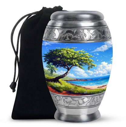 Beach Theme Large Urn 10 Inch