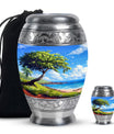 Beach Theme Large Urn With 1 Keepsake Urn