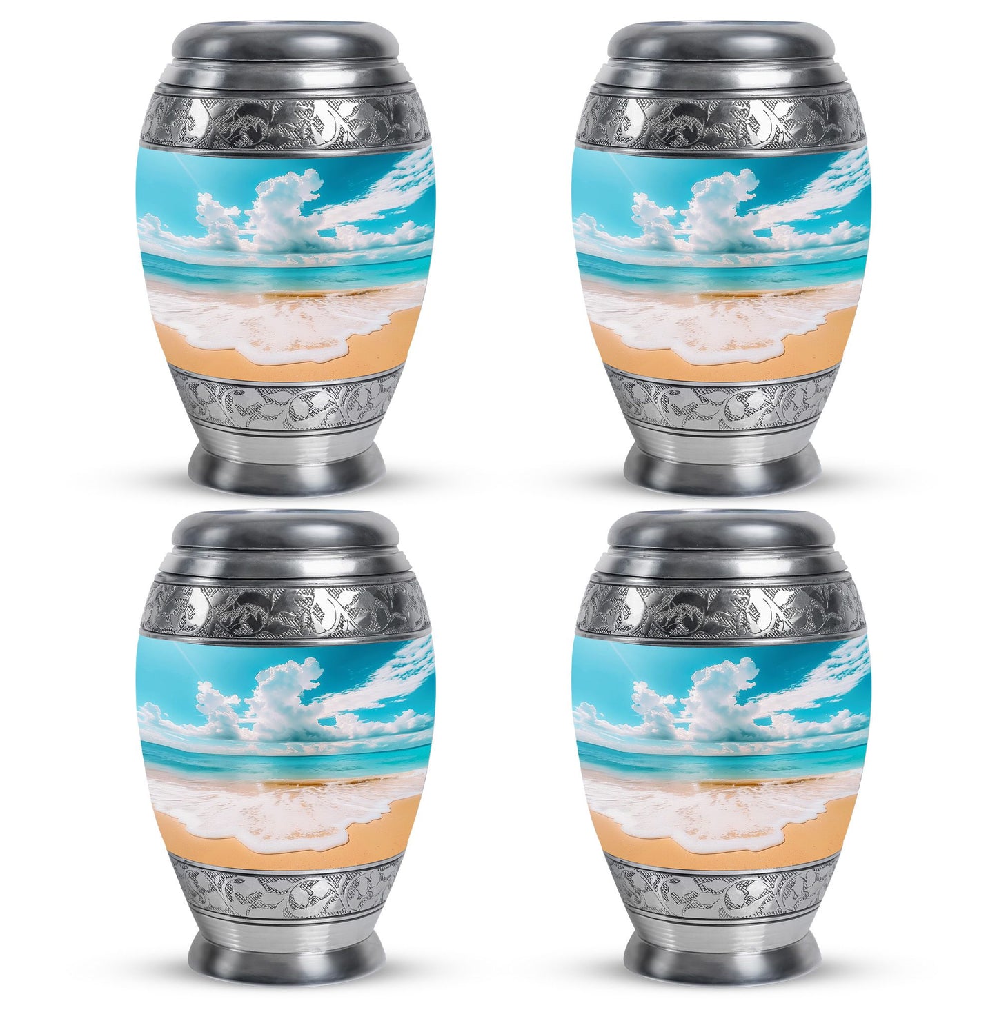 Beach Theme 3 Inch Keepsake Pack of 4