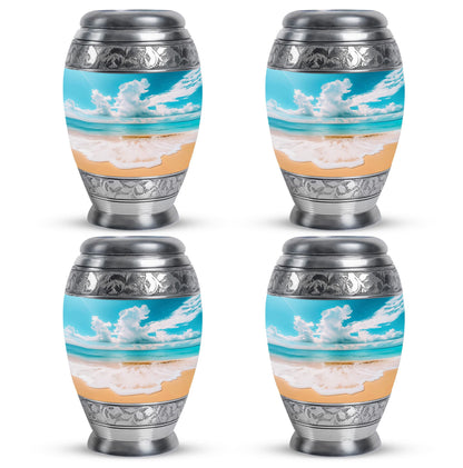 Beach Theme 3 Inch Keepsake Pack of 4