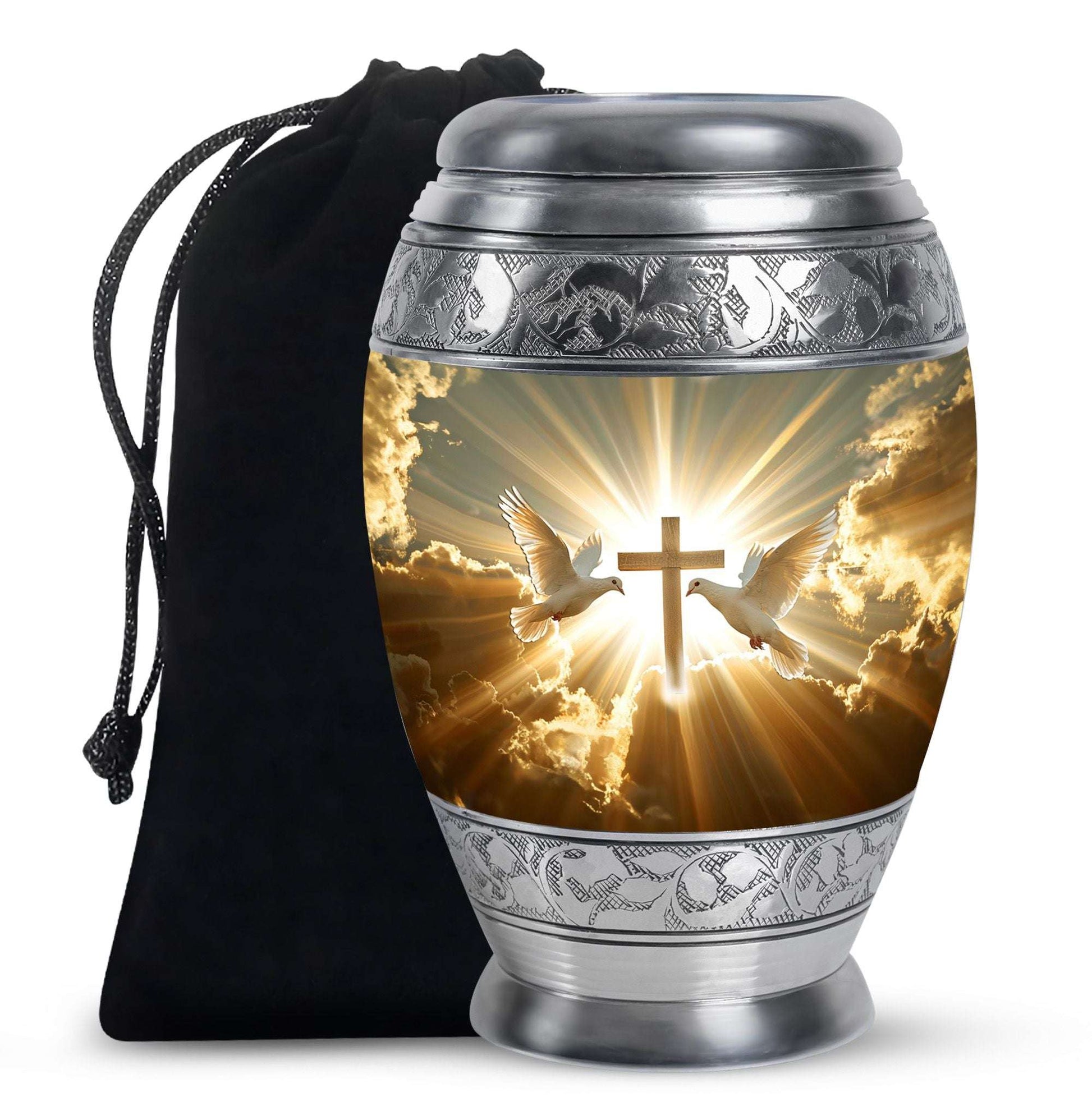 Dove Theme Large Urn 10 Inch