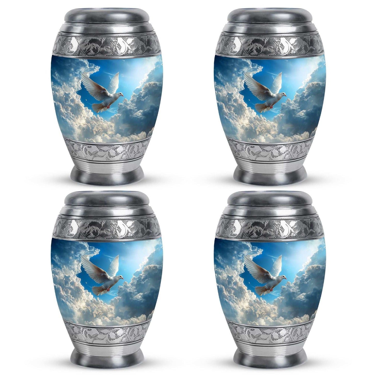 Dove Theme 3 Inch Keepsake Pack of 4