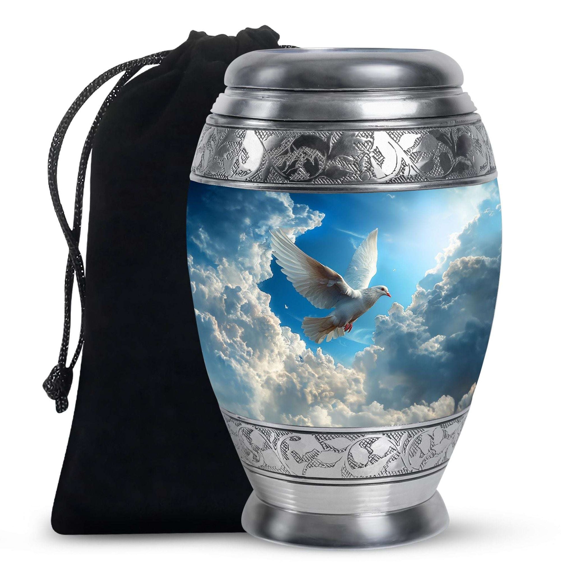 Dove Theme Large Urn 10 Inch