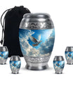 Dove Theme Large Urn With 4 Keepsake Urn