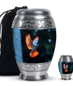 Dove Theme Large Urn With 1 Keepsake Urn