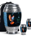 Dove Theme Large Urn With 2 Keepsake Urn