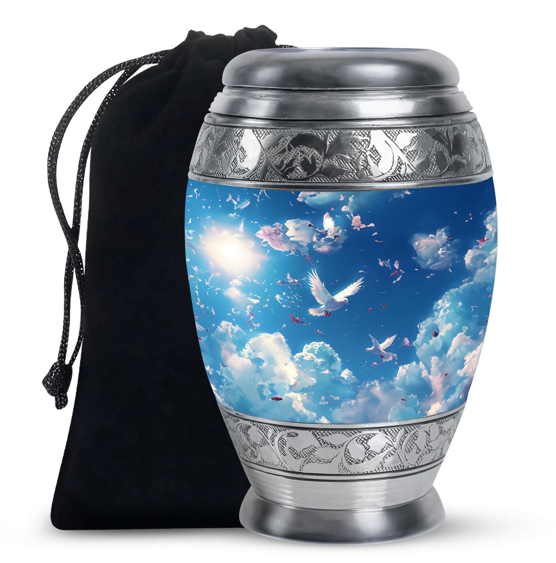 Dove Theme Large Urn 10 Inch