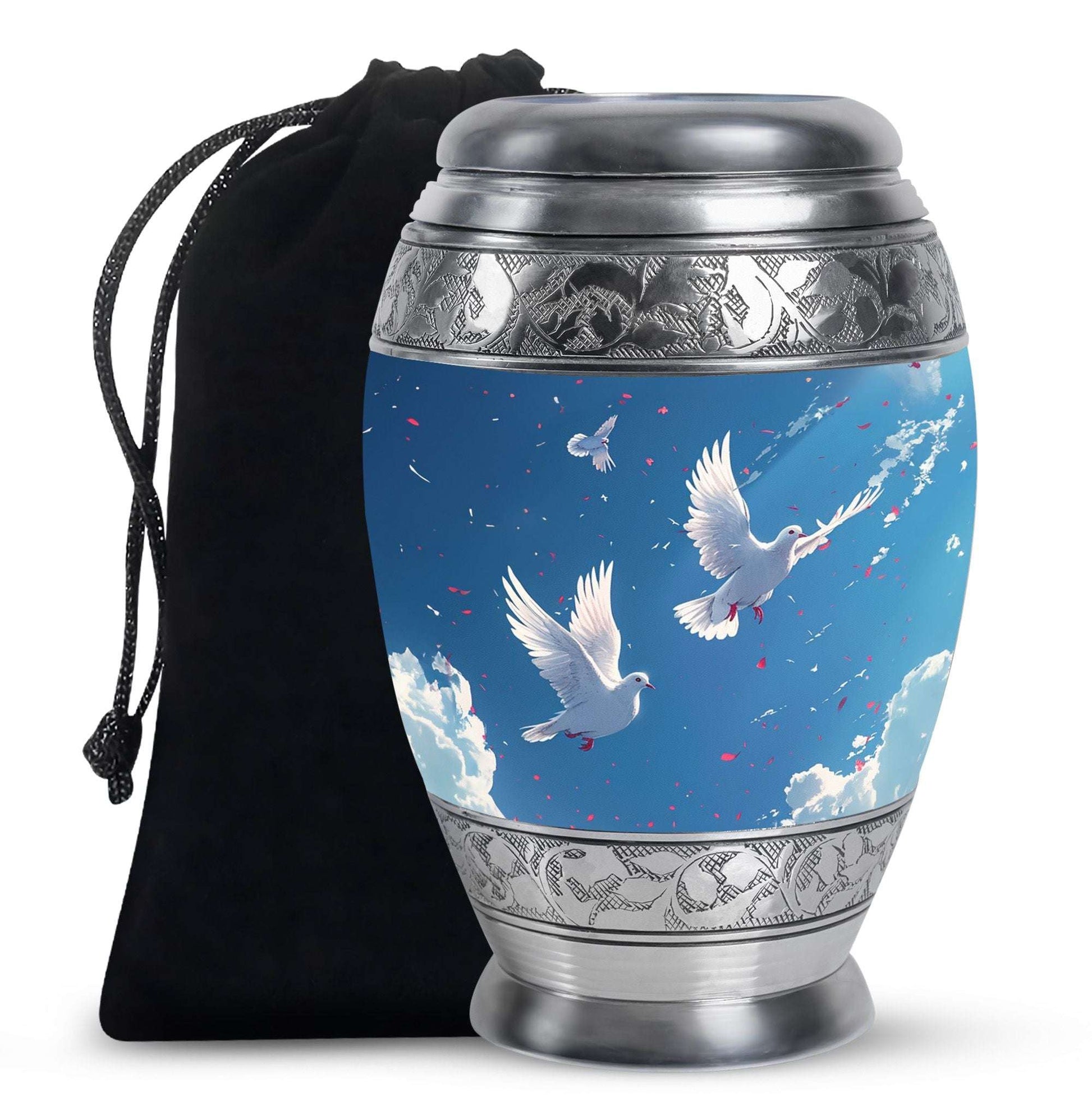 Dove Theme Large Urn 10 Inch