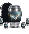 Dove Theme Large Urn With 4 Keepsake Urn