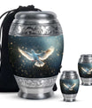 Dove Theme Large Urn With 2 Keepsake Urn