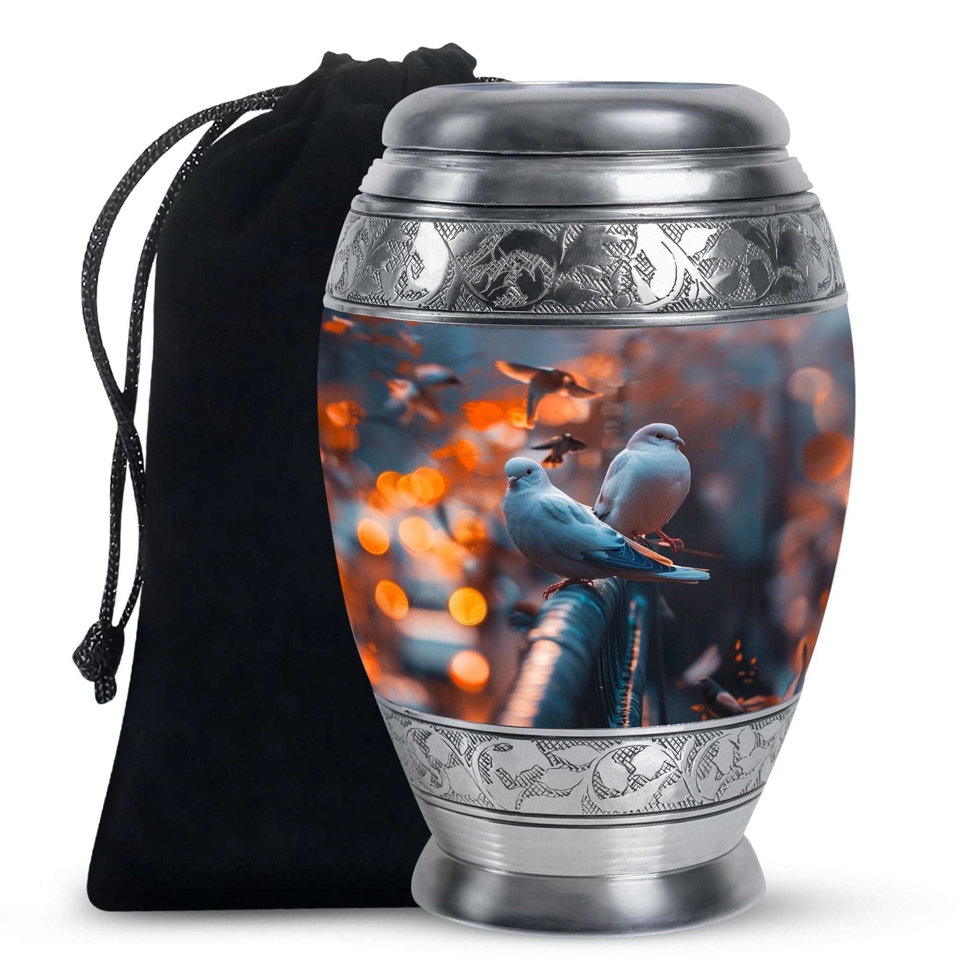 Dove Theme Large Urn 10 Inch