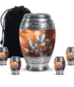 Dove Theme Large Urn With 4 Keepsake Urn