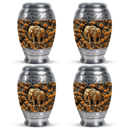 Elephant Theme 3 Inch Keepsake Pack of 4