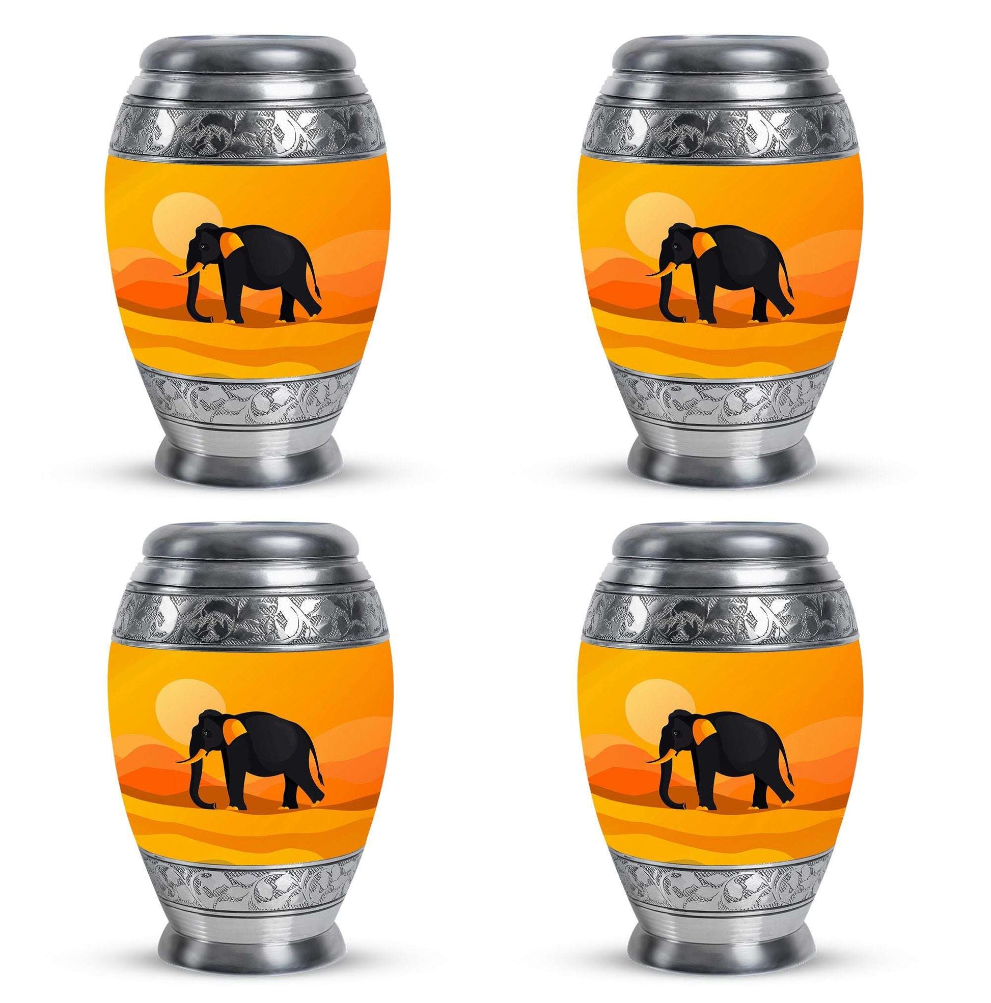 Elephant Theme 3 Inch Keepsake Pack of 4