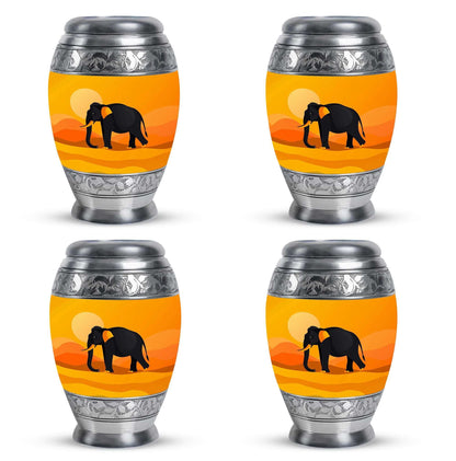 Elephant Theme 3 Inch Keepsake Pack of 4