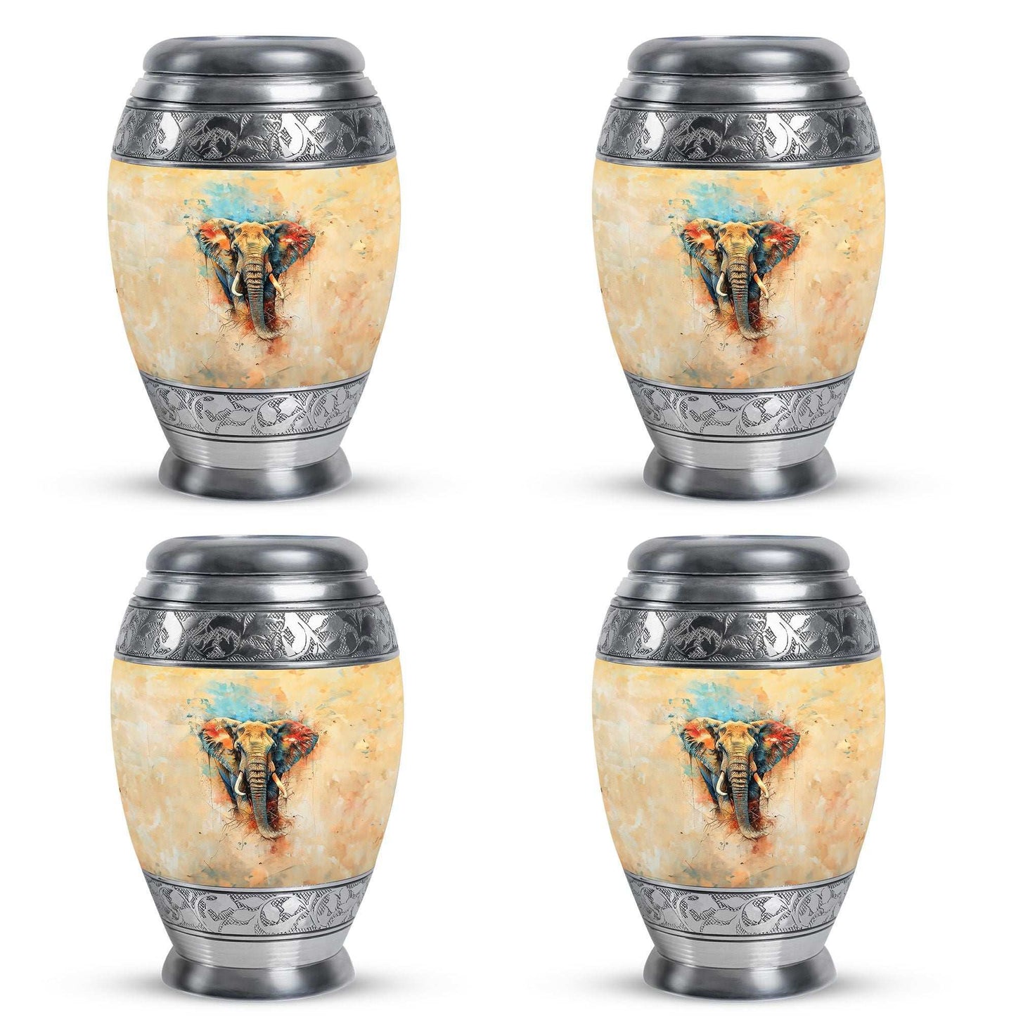 Elephant Theme 3 Inch Keepsake Pack of 4
