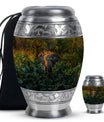 Elephant Theme Large Urn With 1 Keepsake Urn