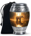 Bear Cremation Urn – Polar Bear Sunset Memorial Funeral Urn For Men