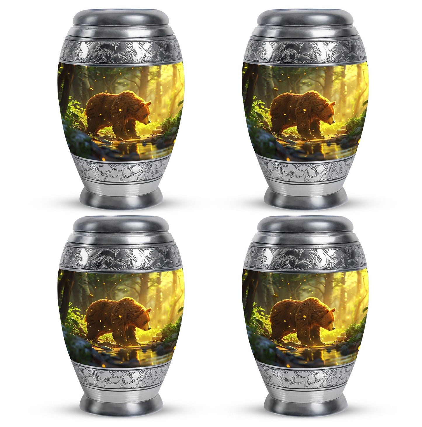 Bear Theme 3 Inch Keepsake Pack of 4