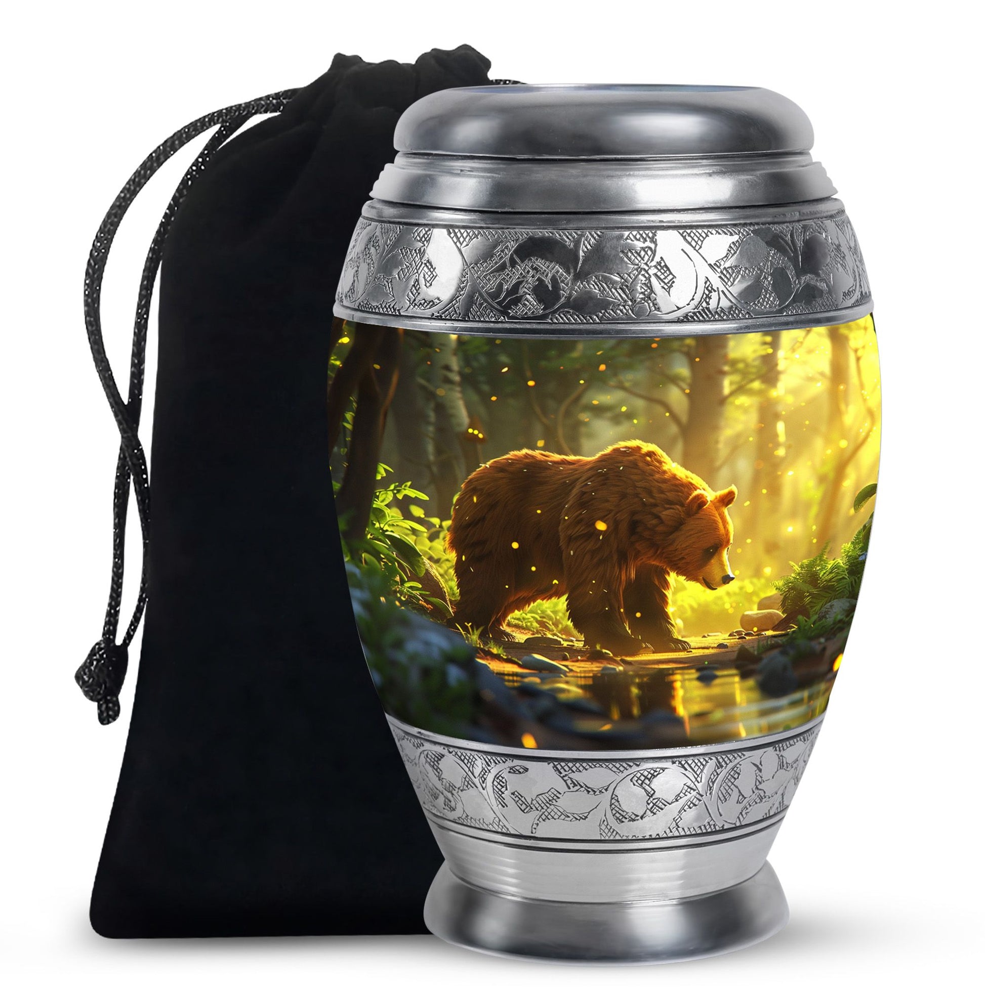 Bear Theme Large Urn 10 Inch