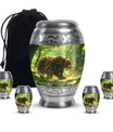 Bear Theme Large Urn With 4 Keepsake Urn
