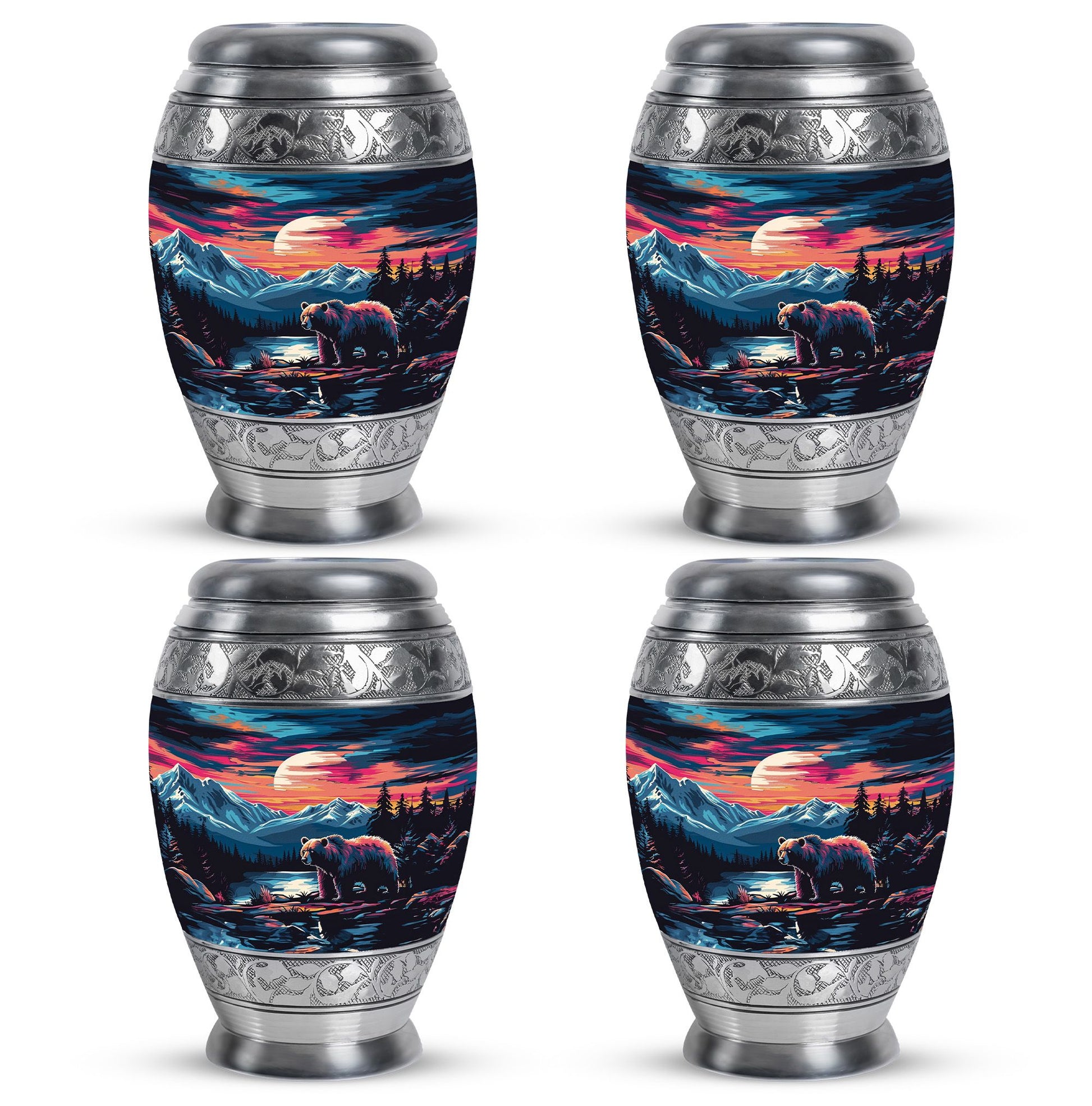 Bear Theme 3 Inch Keepsake Pack of 4