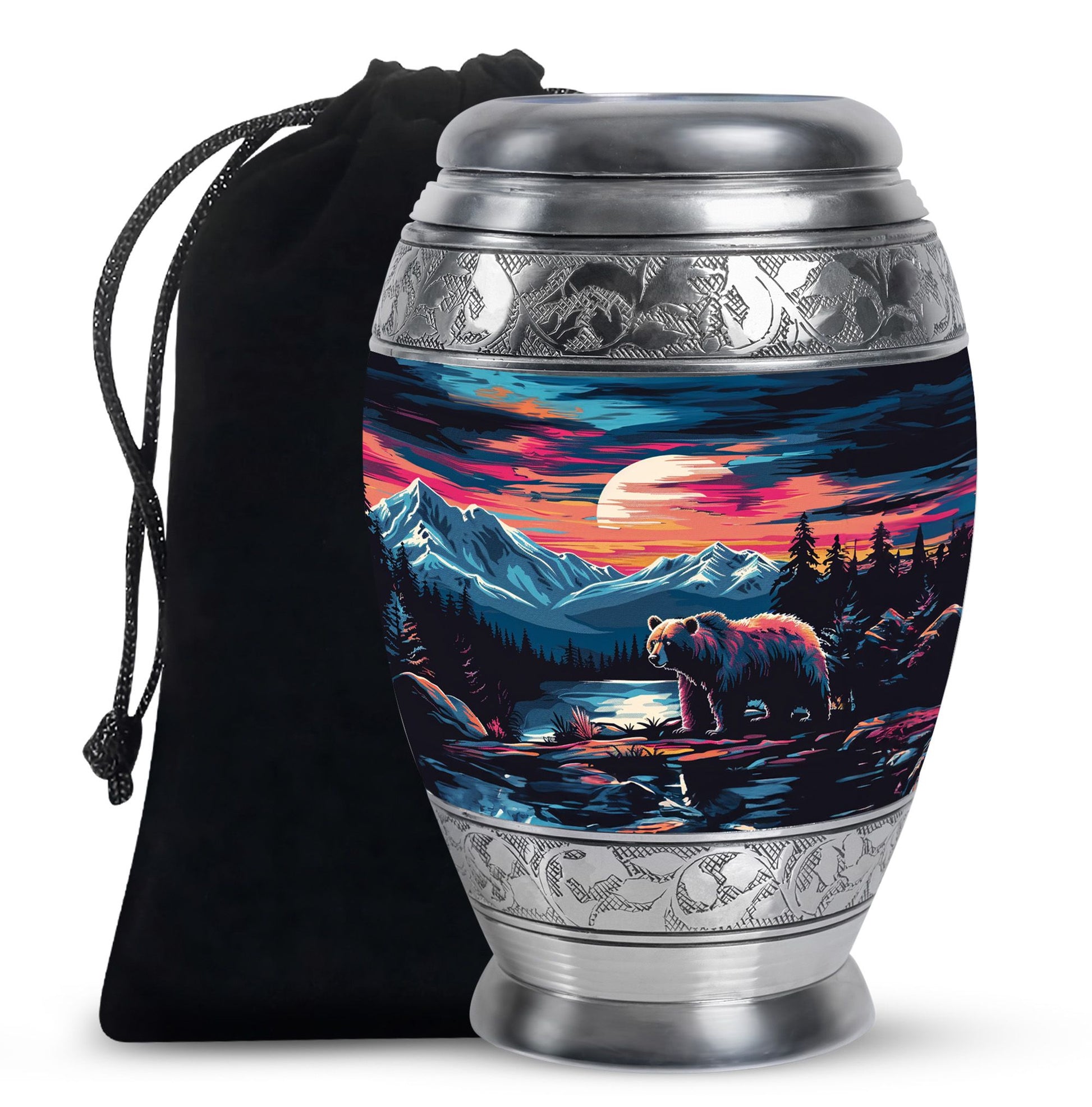 Bear Theme Large Urn 10 Inch