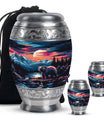 Bear Theme Large Urn With 2 Keepsake Urn