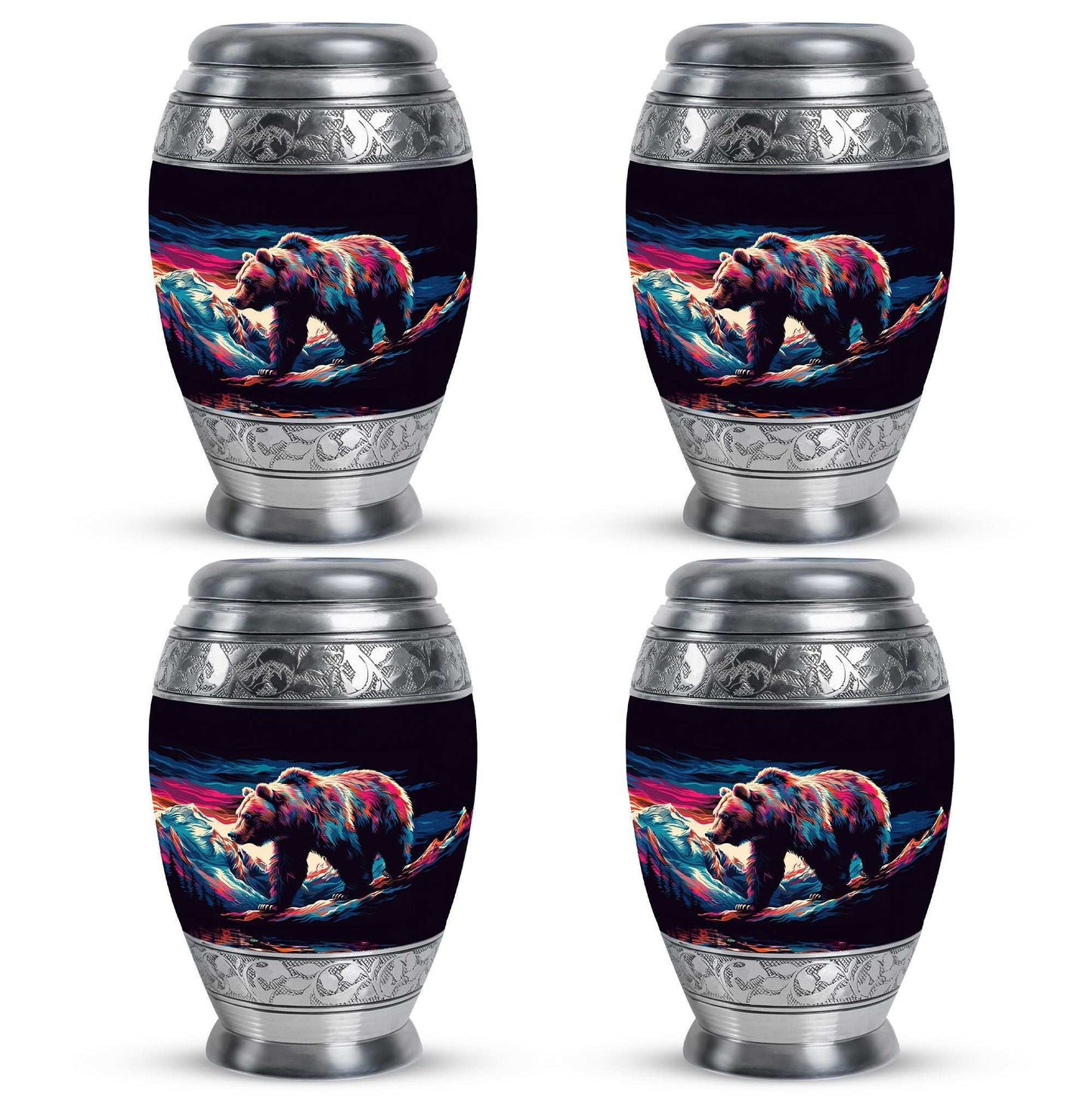 Bear Theme 3 Inch Keepsake Pack of 4