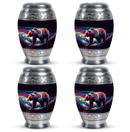 Bear Theme 3 Inch Keepsake Pack of 4